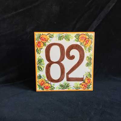 Numero civico in Ceramica di Caltagirone