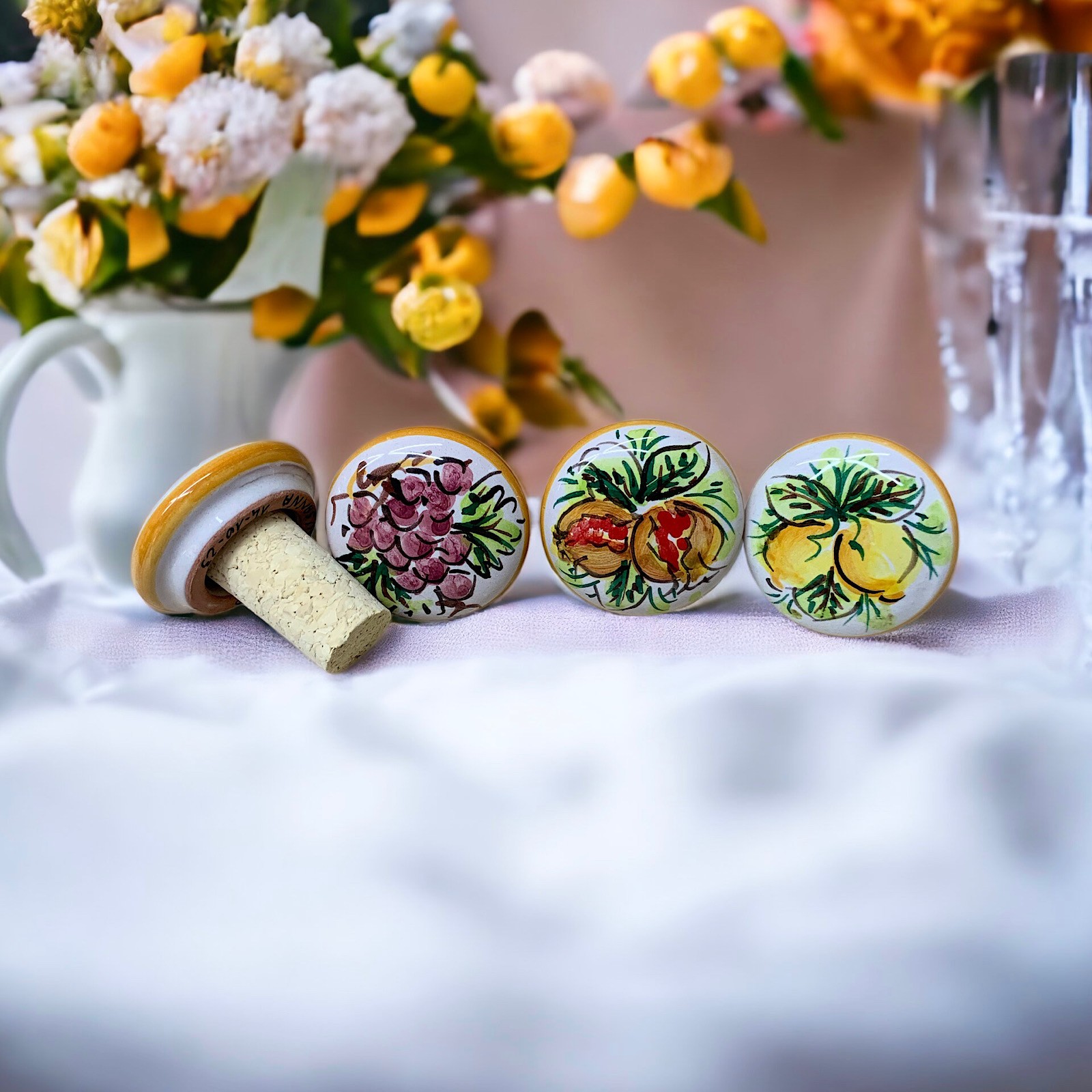 Tappo bottiglia Ceramica Caltagirone