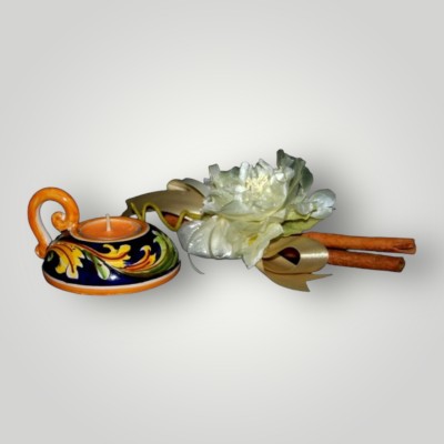 Porta Tealight in ceramica di caltagirone