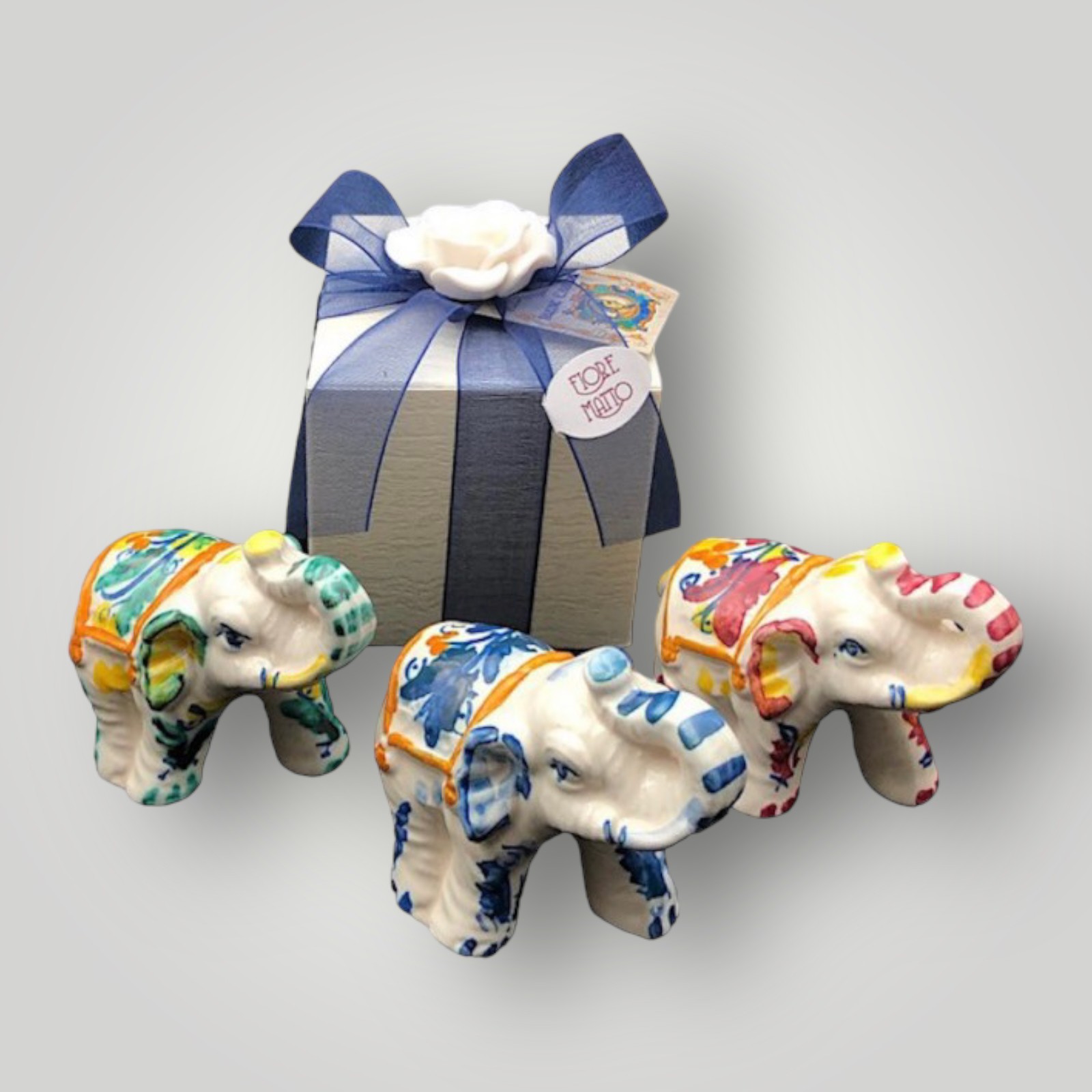 Elefante in ceramica di Caltagirone