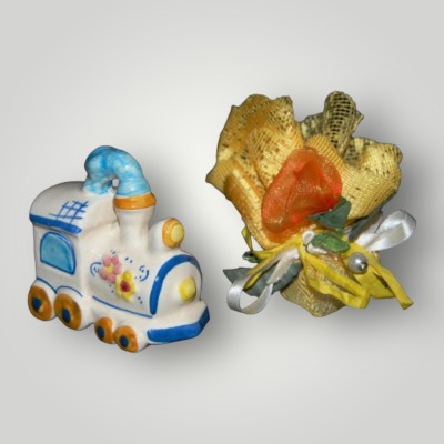 Trenino in ceramica di Caltagirone