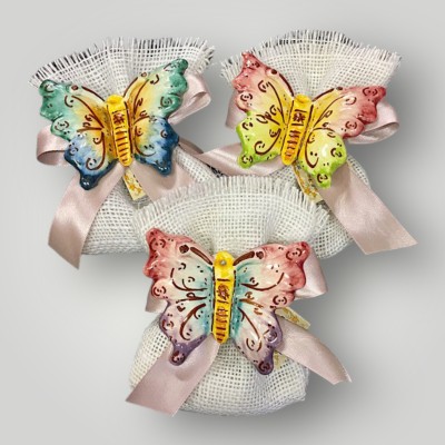 Farfalla in ceramica Caltagirone