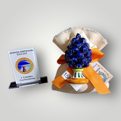Pigna con magnete in Ceramica di Caltagirone