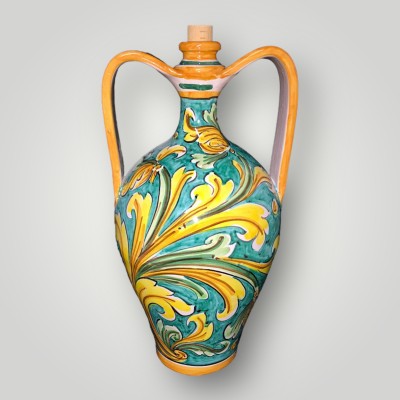 Fiasco dec. Ornato in ceramica di Caltagirone.