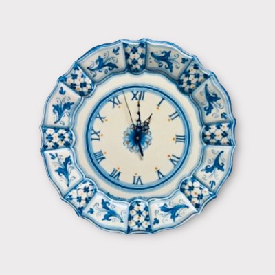 Orologio Barocco in ceramica di Caltagirone