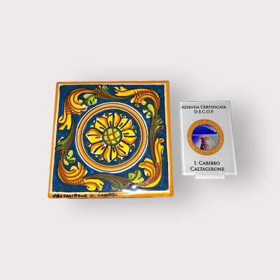 Mattonella 10x10 in Ceramica di Caltagirone