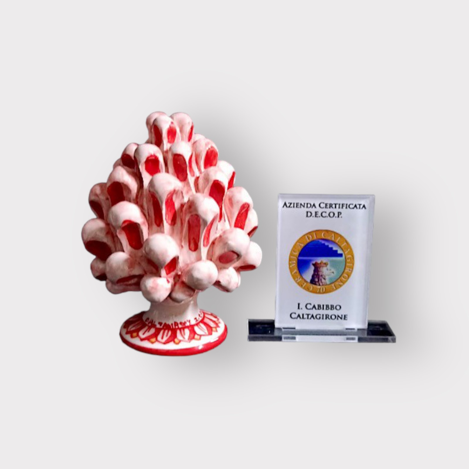 Pigna tradizionale h.11 in ceramica di Caltagirone