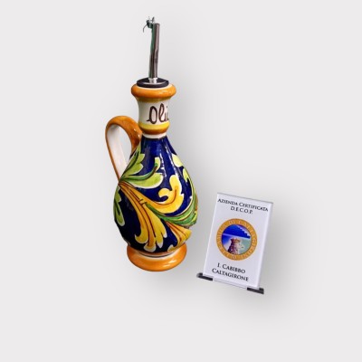 Oliera dec. Ornato originale in ceramica di Caltagirone