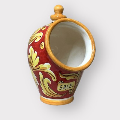 Saliera dec.Ornato originale in ceramica di Caltagirone