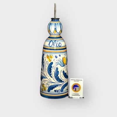 Oliera dec. del '600 in ceramica di Caltagirone