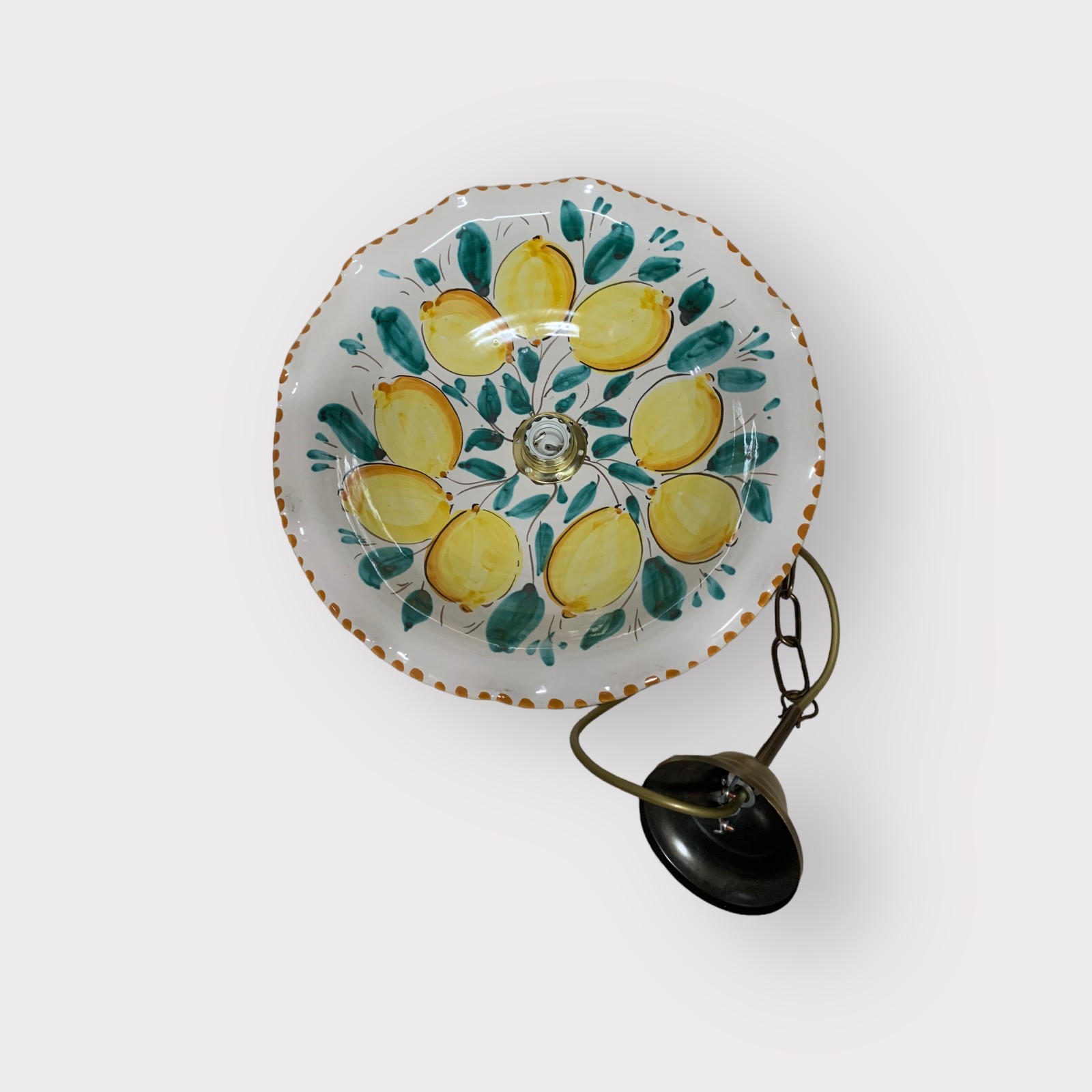 Lampadario in ceramica di Caltagirone