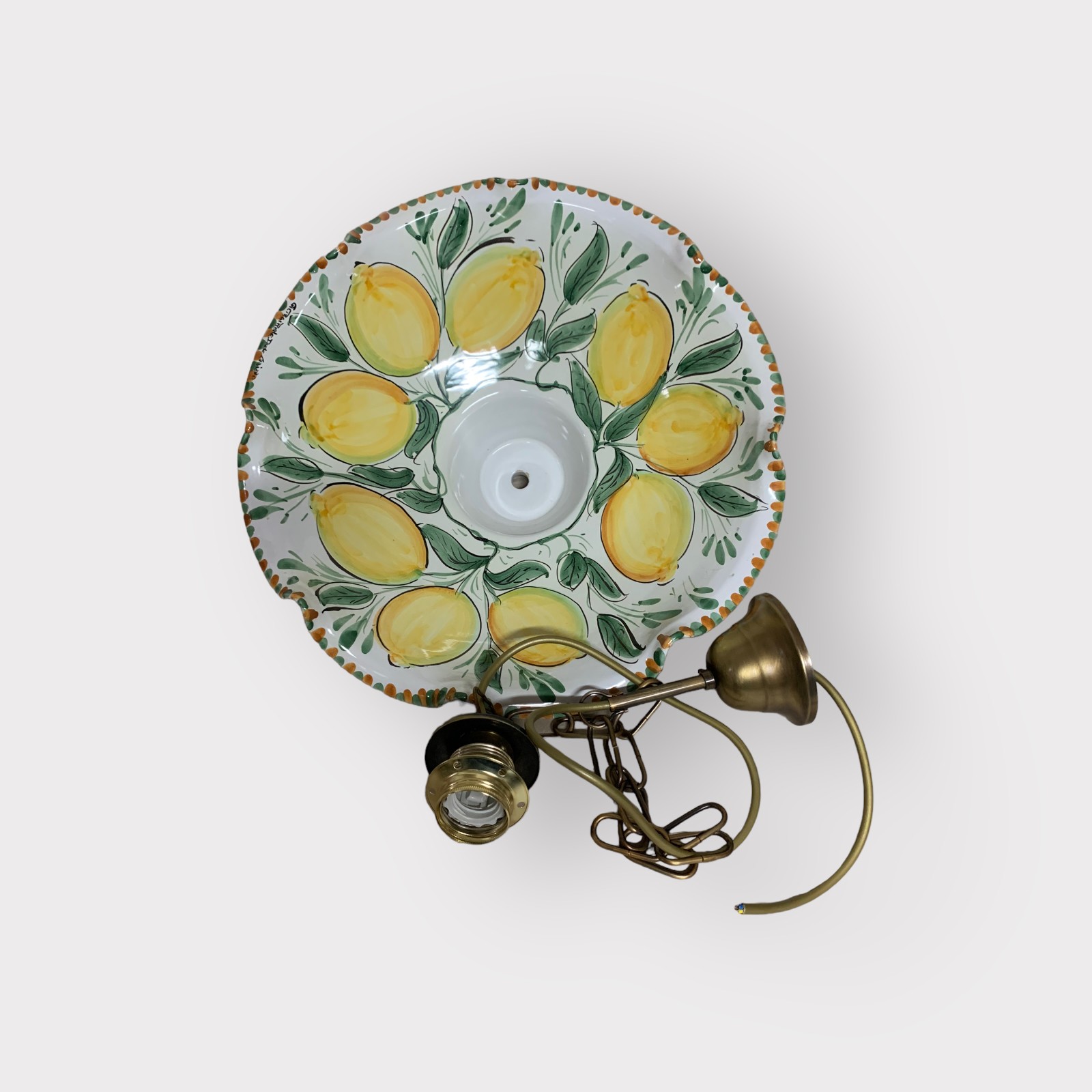 Lampadario in ceramica di Caltagirone
