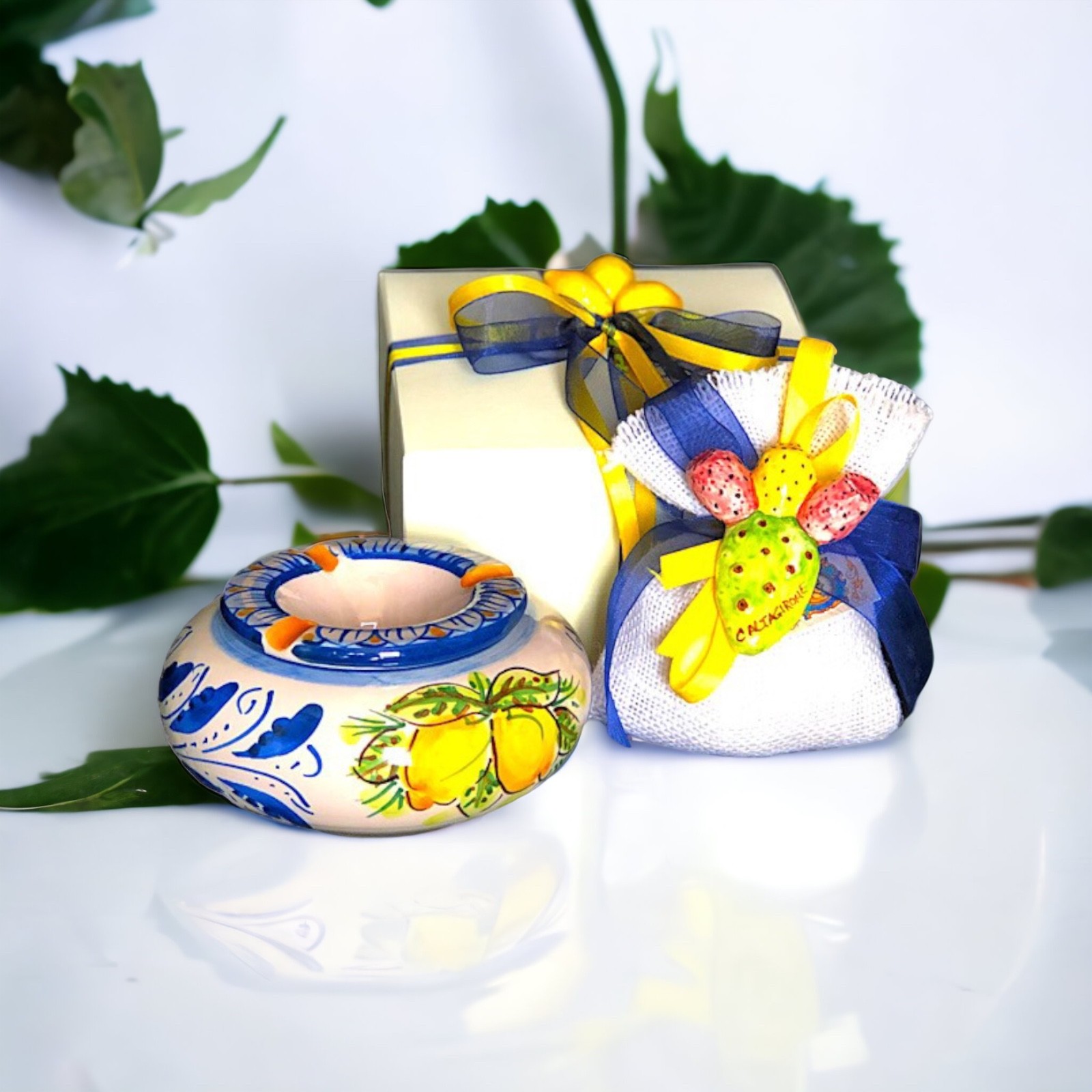 Posacenere in ceramica di Caltagirone