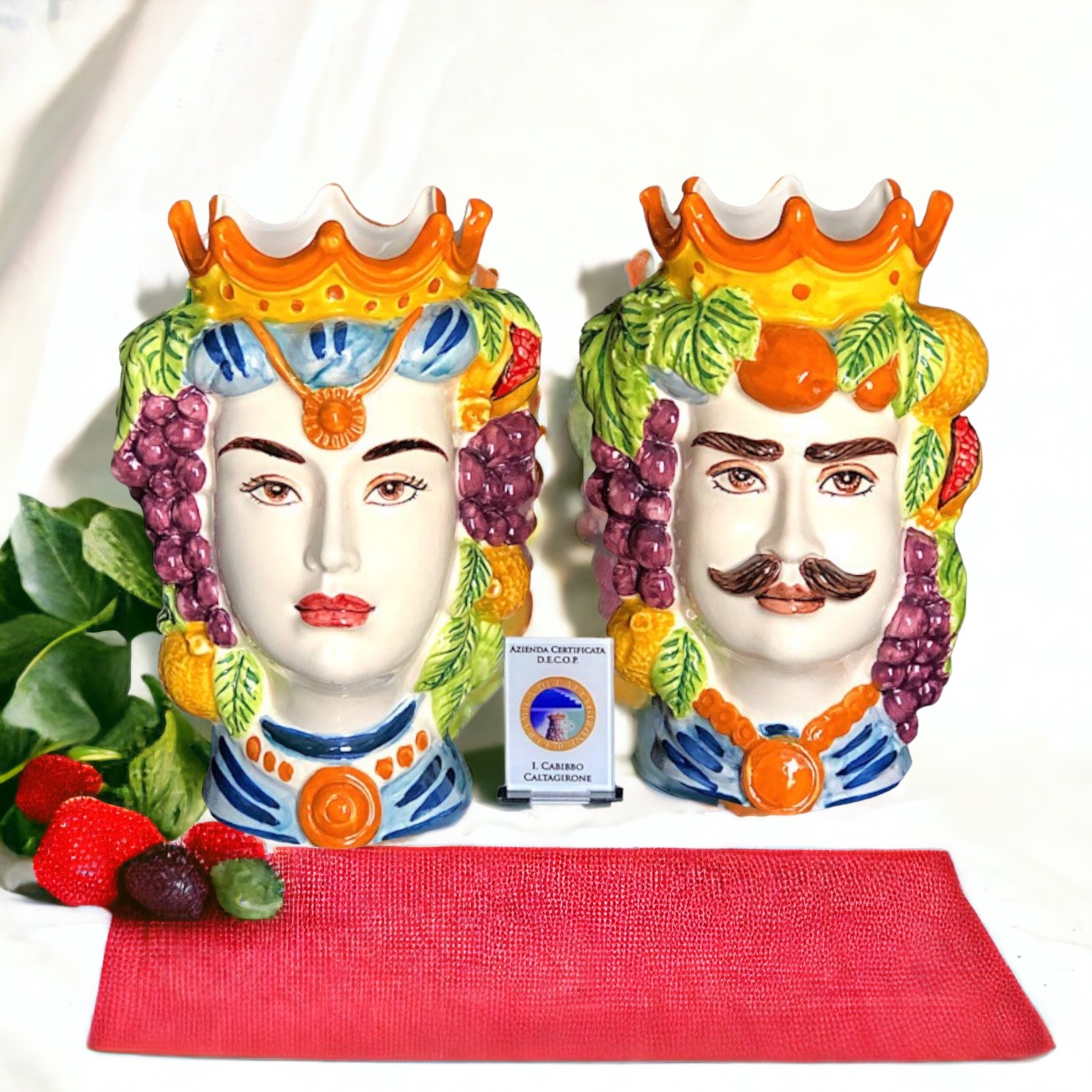 Teste di moro siciliane in Ceramica di Caltagirone