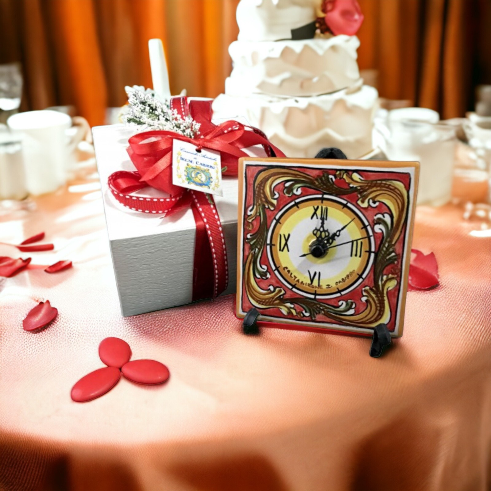Orologio in ceramica di Caltagirone