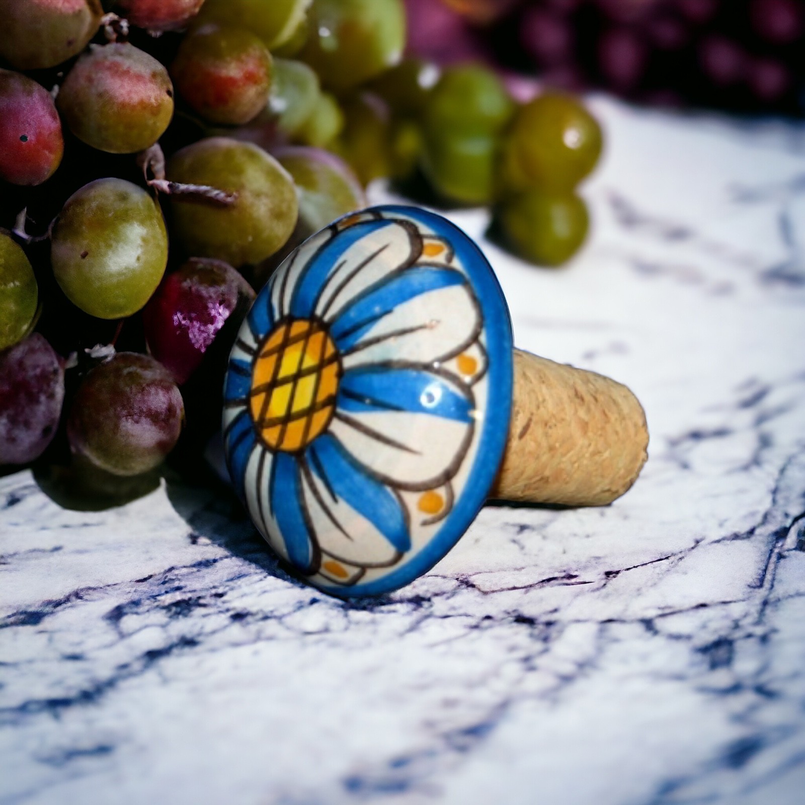 Tappo Bottiglia in Ceramica di Caltagirone