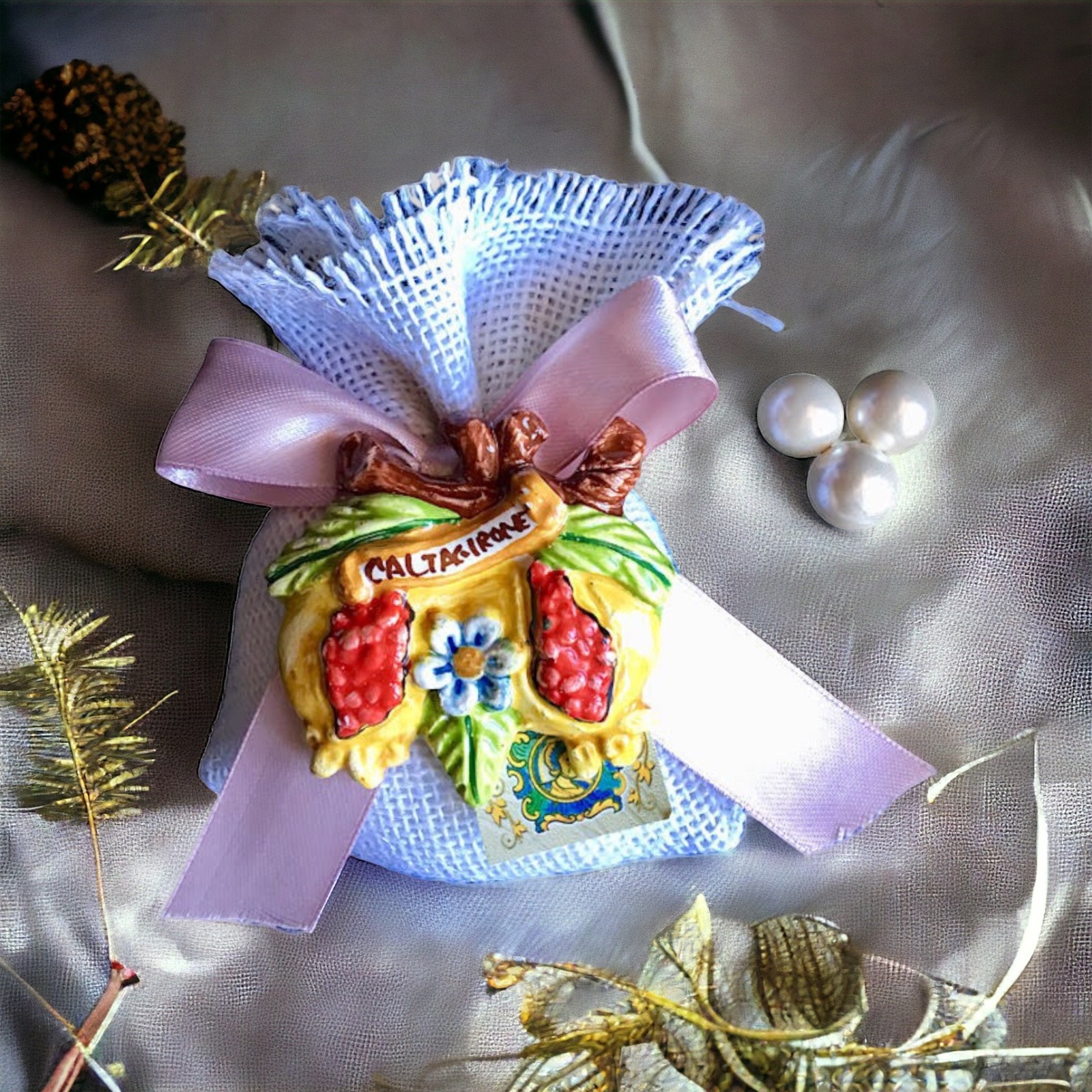 Melograni con magneti in Ceramica di Caltagirone