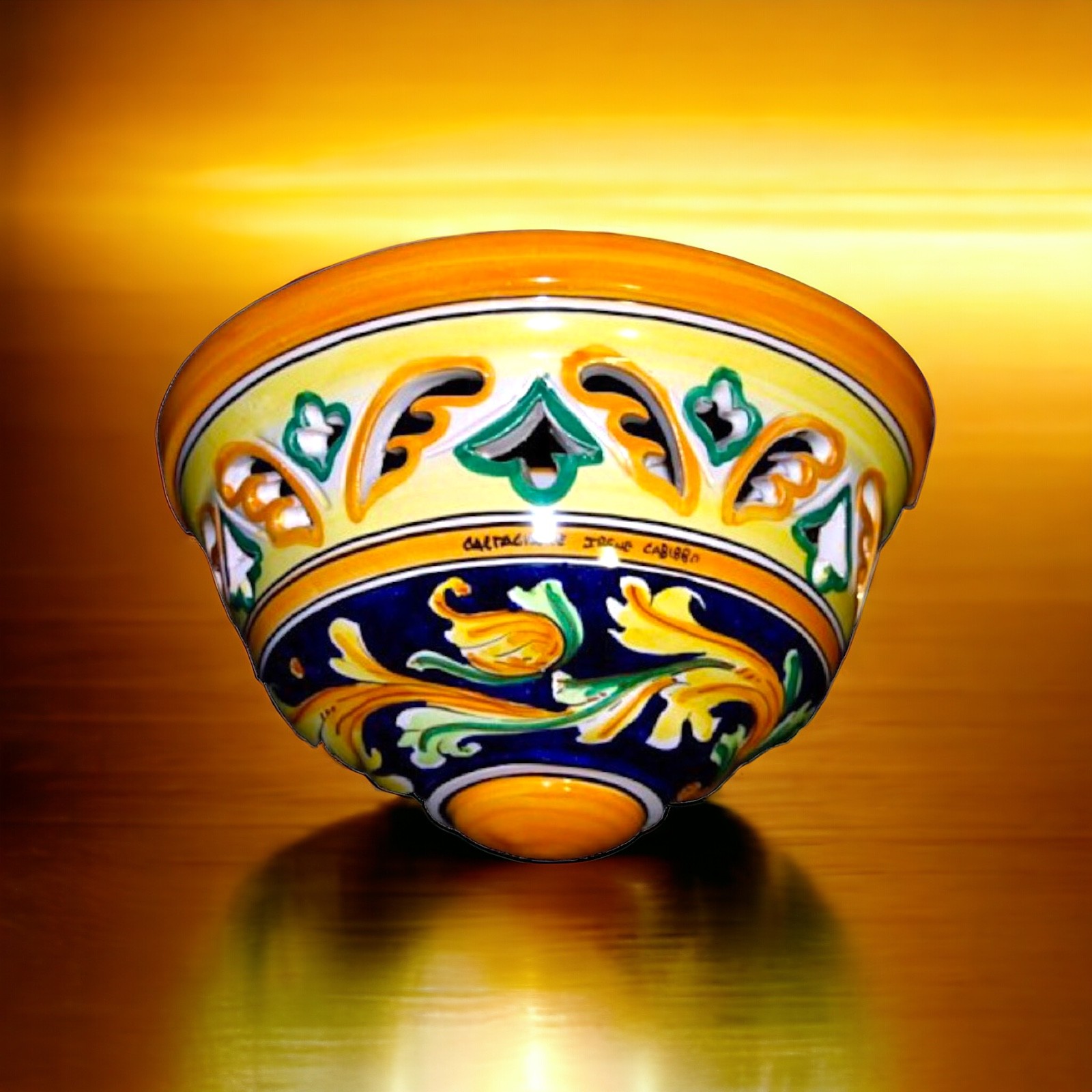 Gerla d.21 in ceramica di Caltagirone