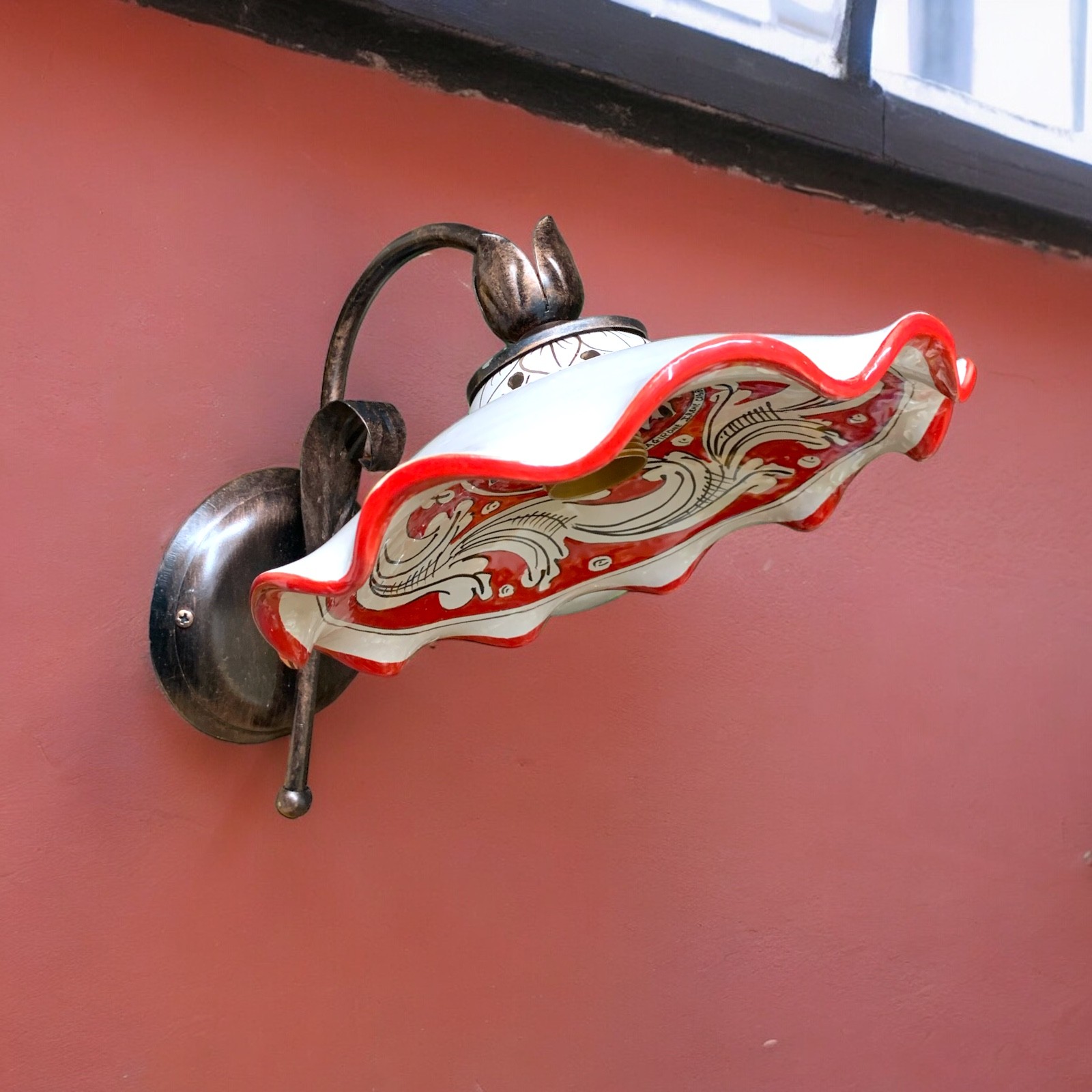 Applique decoro Ornato in ceramica di Caltagirone