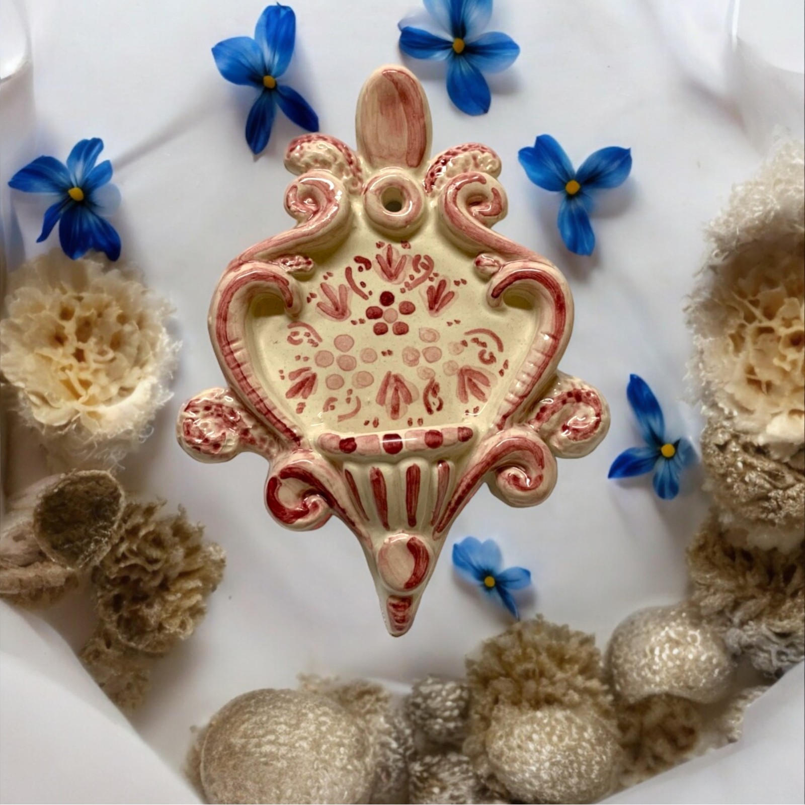 Acquasantiera ceramica di Caltagirone