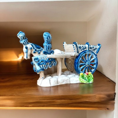 Carretto siciliano in Ceramica di Caltagirone