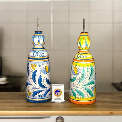 Oliera dec. del '600 in ceramica di Caltagirone