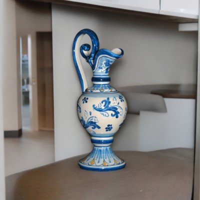 Vaso Anfora dec. Reale in ceramica di Caltagirone