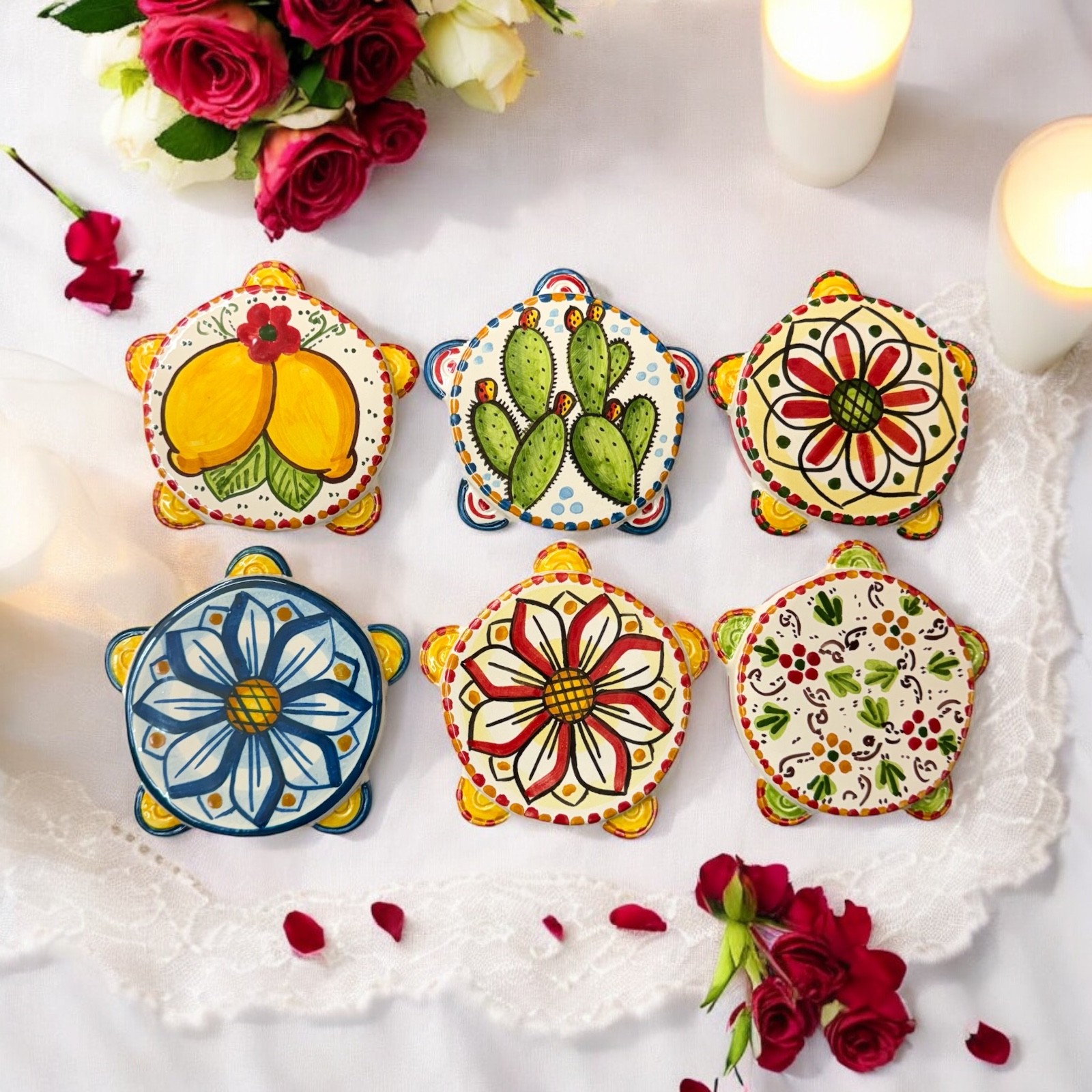 Tamburello in ceramica di Caltagirone