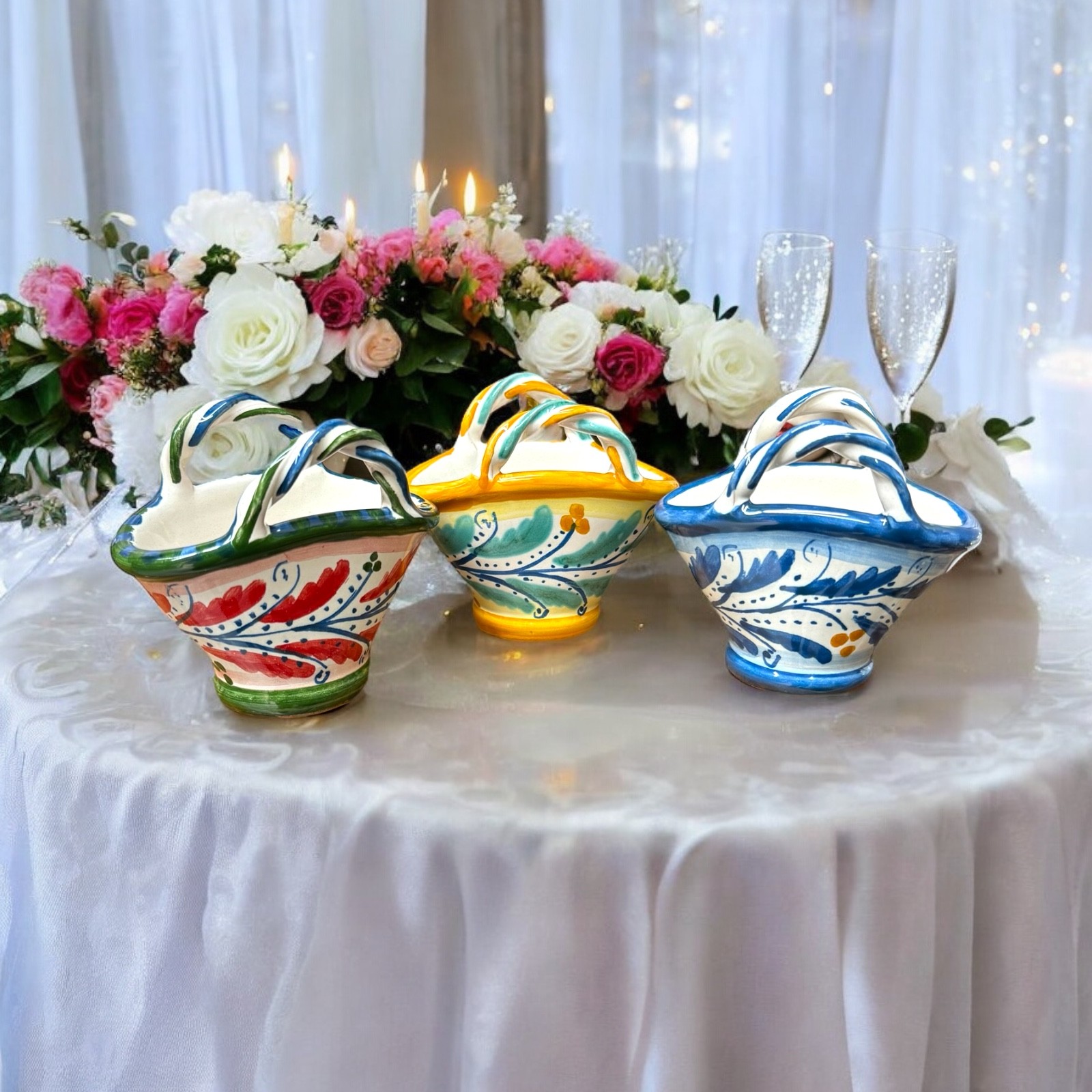 Bomboniera Coffa in ceramica di Caltagirone