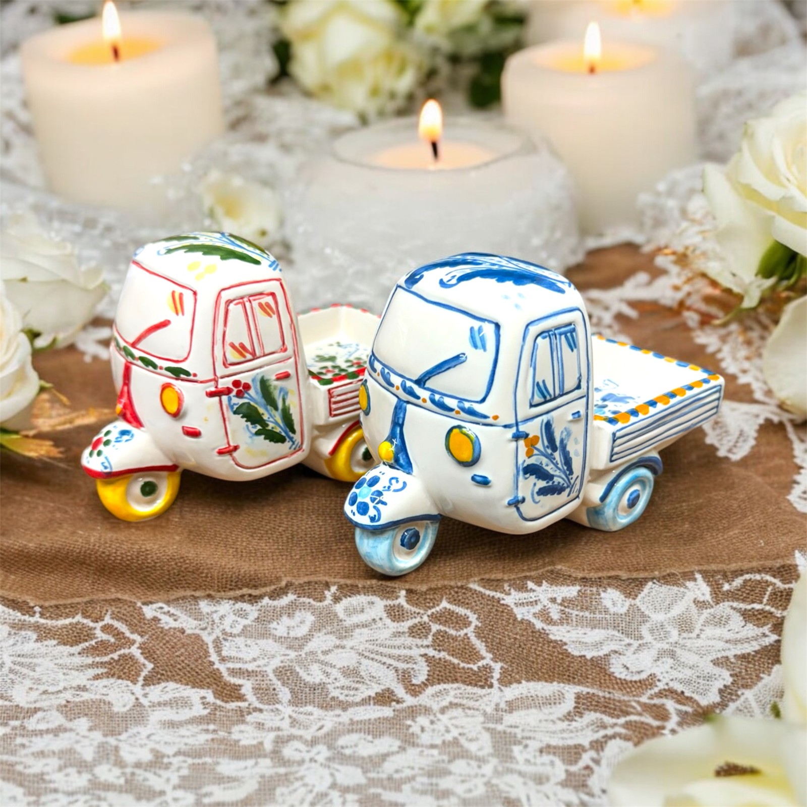 Moto ape in Ceramica di Caltagirone