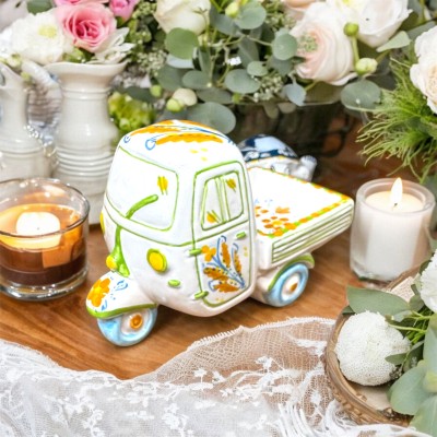 Moto ape in Ceramica di Caltagirone
