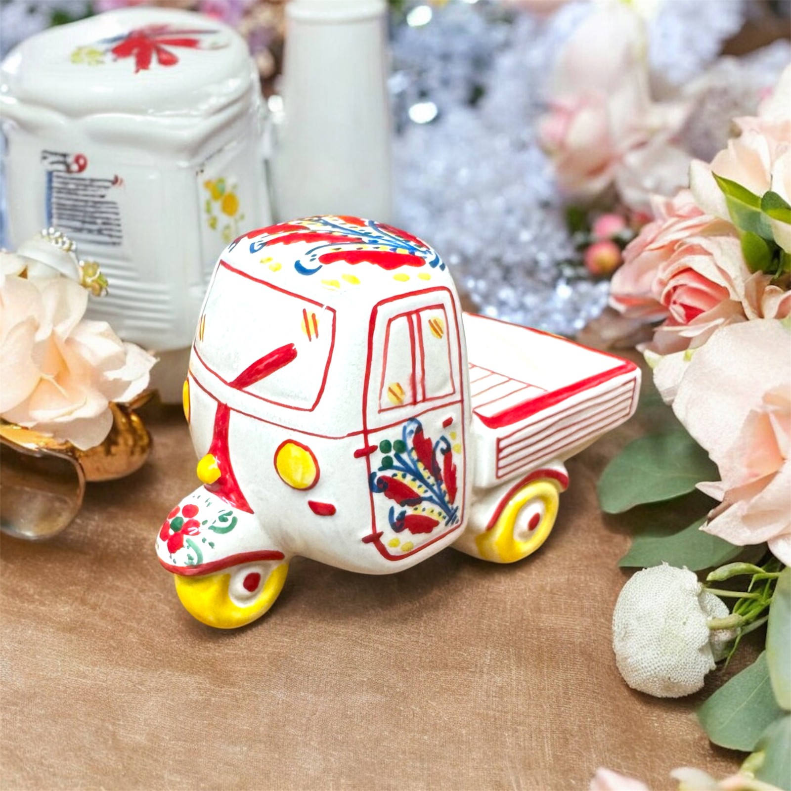 Moto ape in Ceramica di Caltagirone