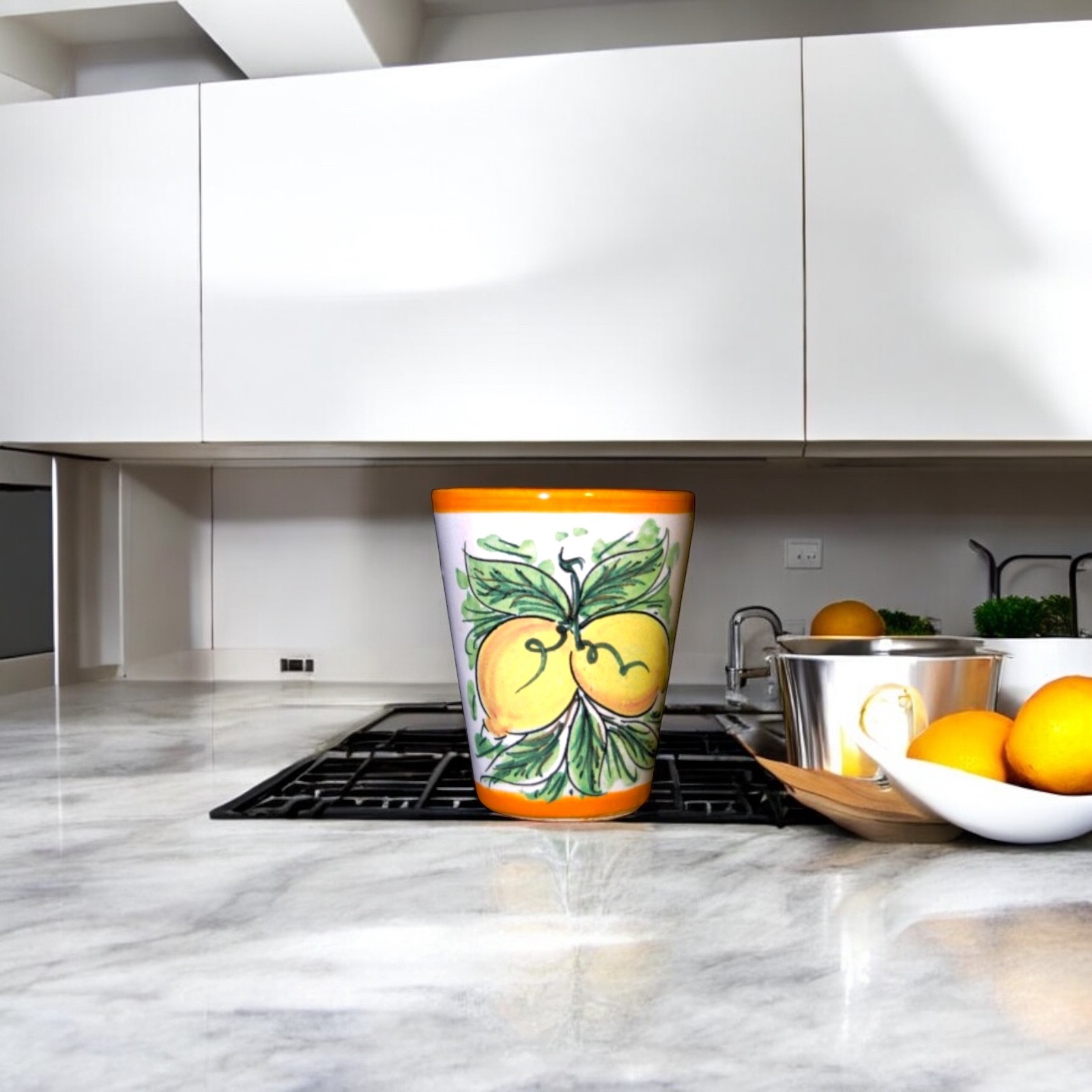Bicchierino limoncello in ceramica di Caltagirone