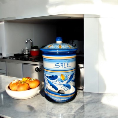Saliera antica in ceramica di Caltagirone