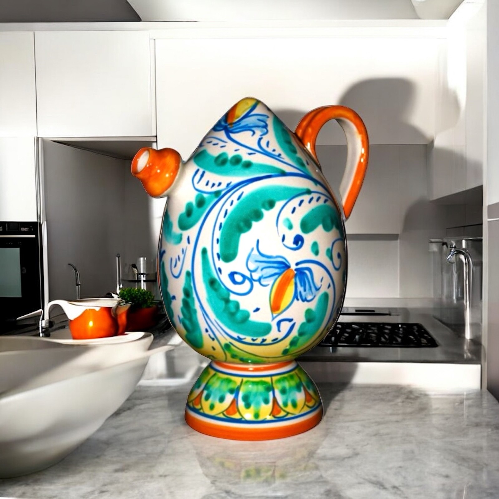 Fiasco (bummulo) malandrino in ceramica di Caltagirone
