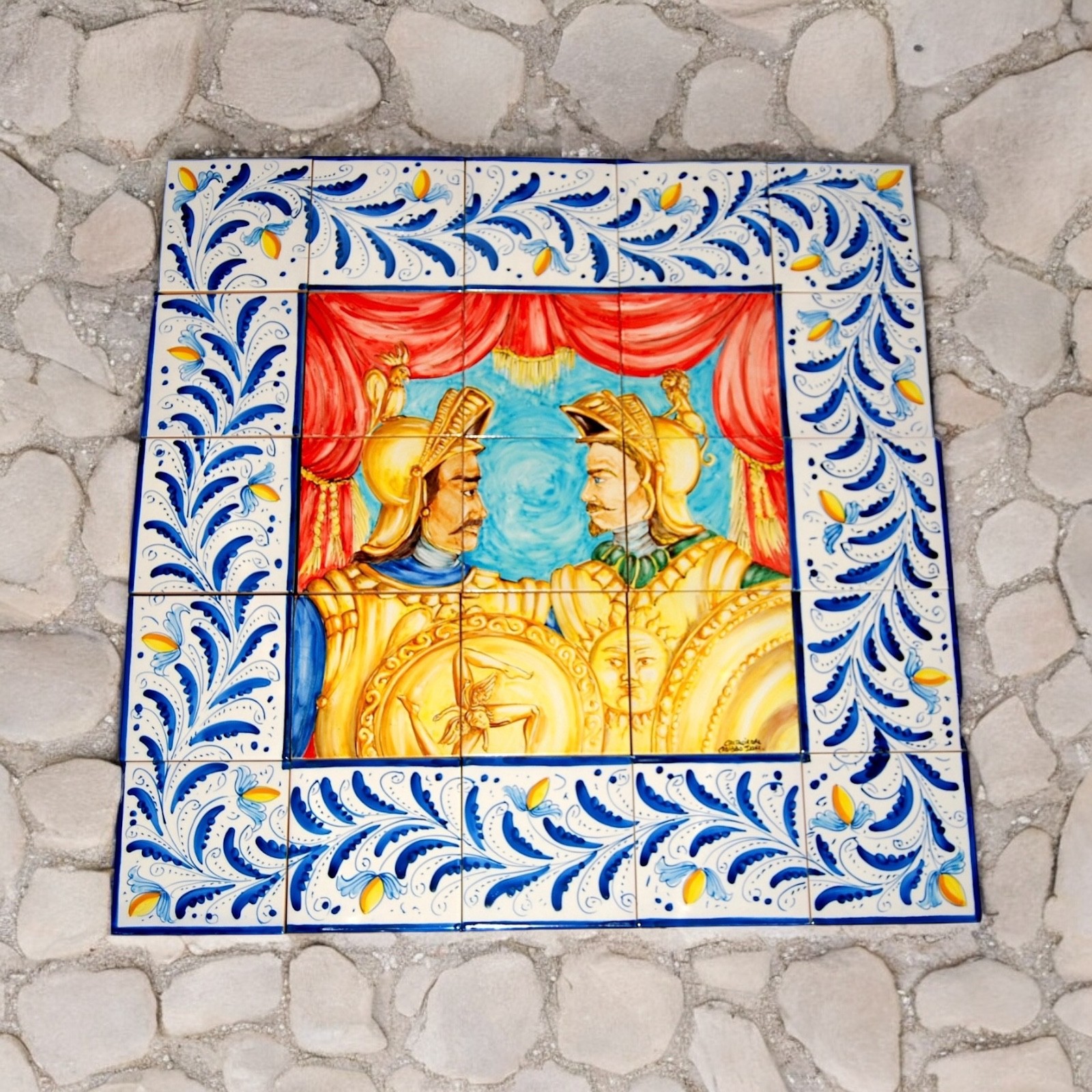 Pannello in ceramica di Caltagirone