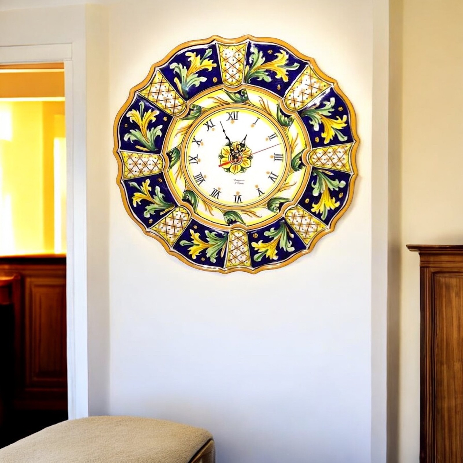 OROLOGIO IN CERAMICA SICILIANA DI CALTAGIRONE