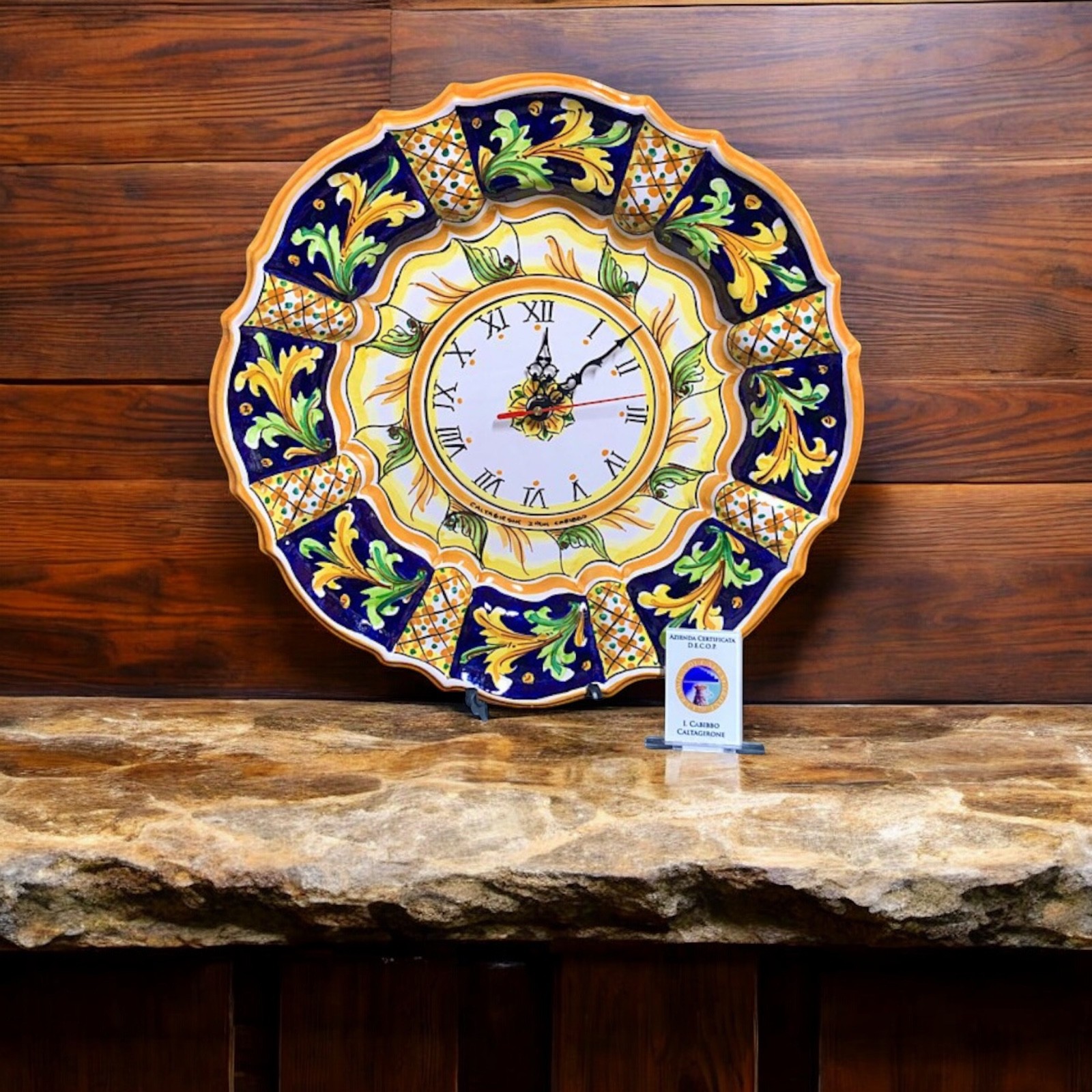 OROLOGIO IN CERAMICA SICILIANA DI CALTAGIRONE