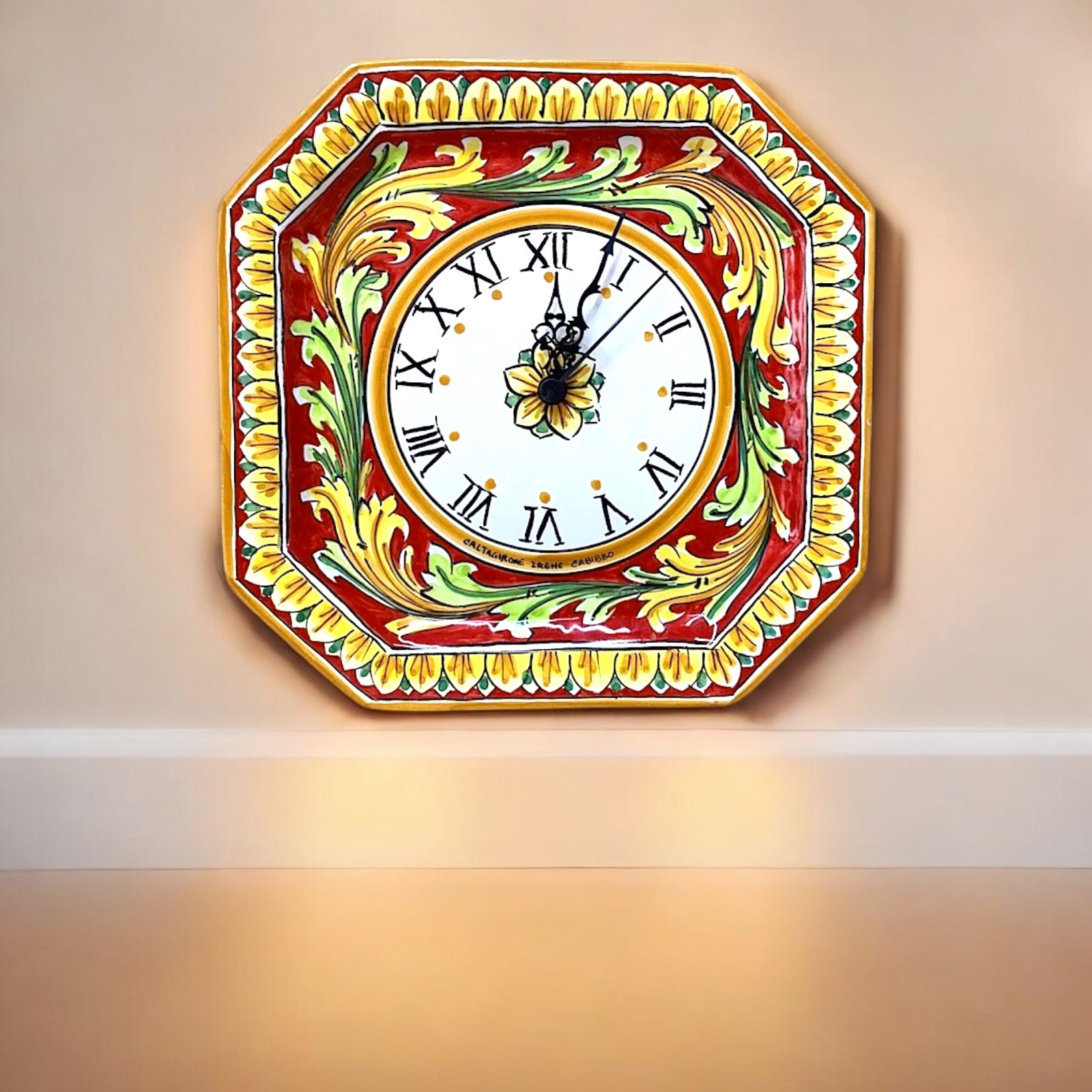 OROLOGIO CERAMICA SICILIANA DI CALTAGIRONE