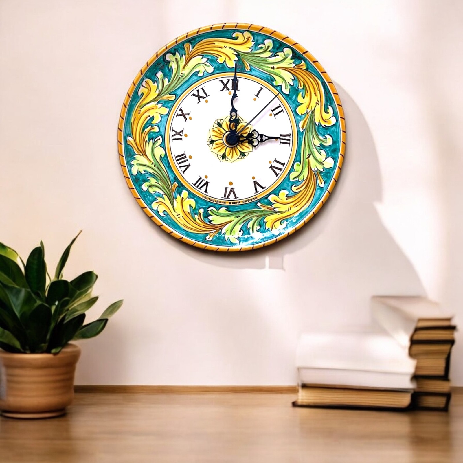 OROLOGIO DA PARETE CERAMICA DI CALTAGIRONE