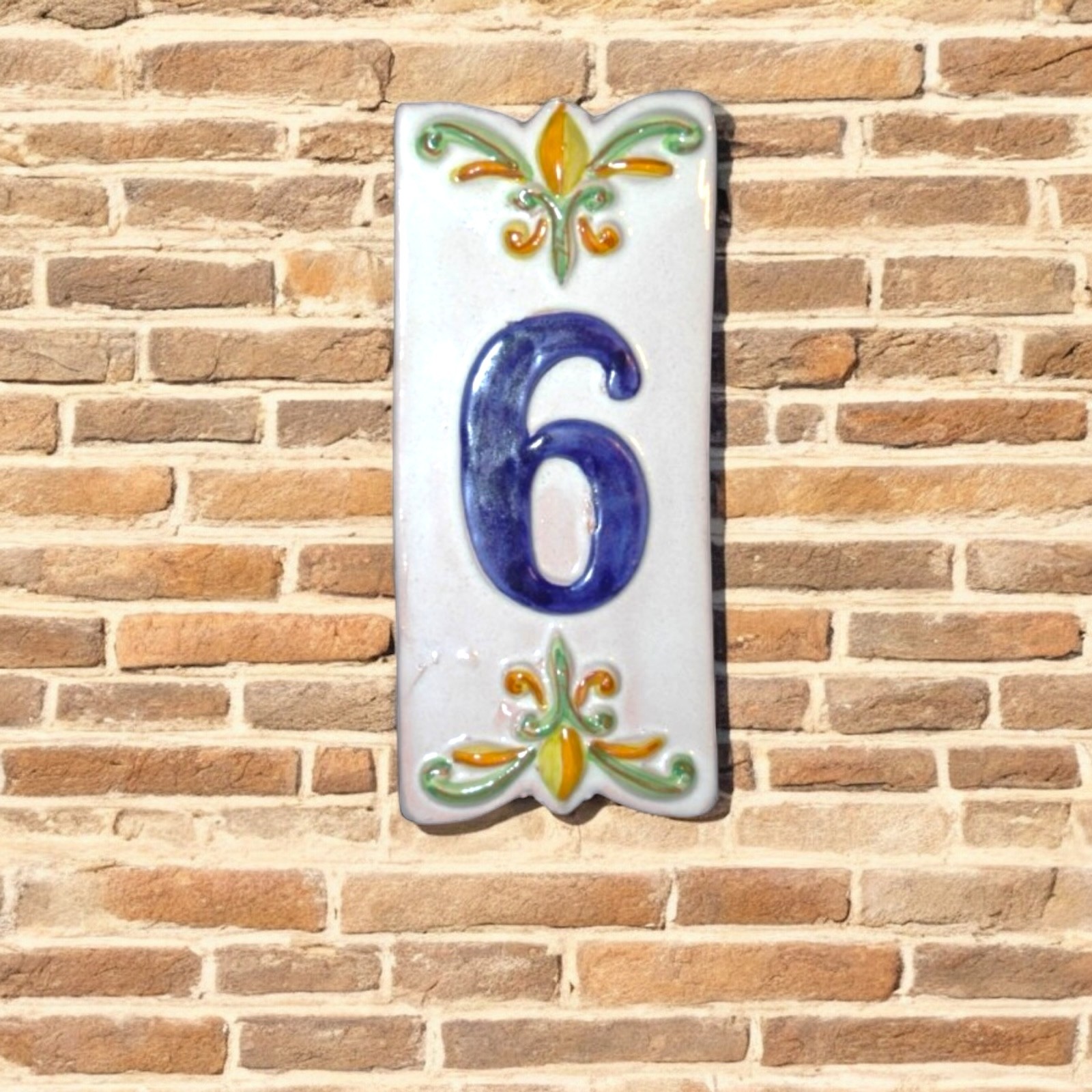 Numero Civico Sei ceramica Caltagirone