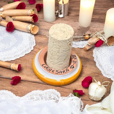 Tappo bottigla in ceramica di Caltagirone