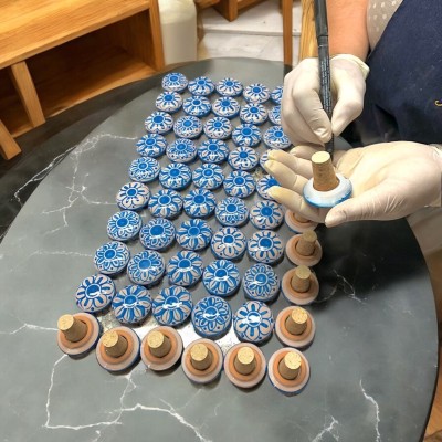 Tappo bottiglia Ceramica originale di Caltagirone