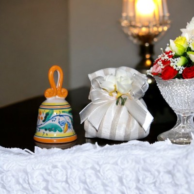 Campana originale in ceramica di Caltagirone