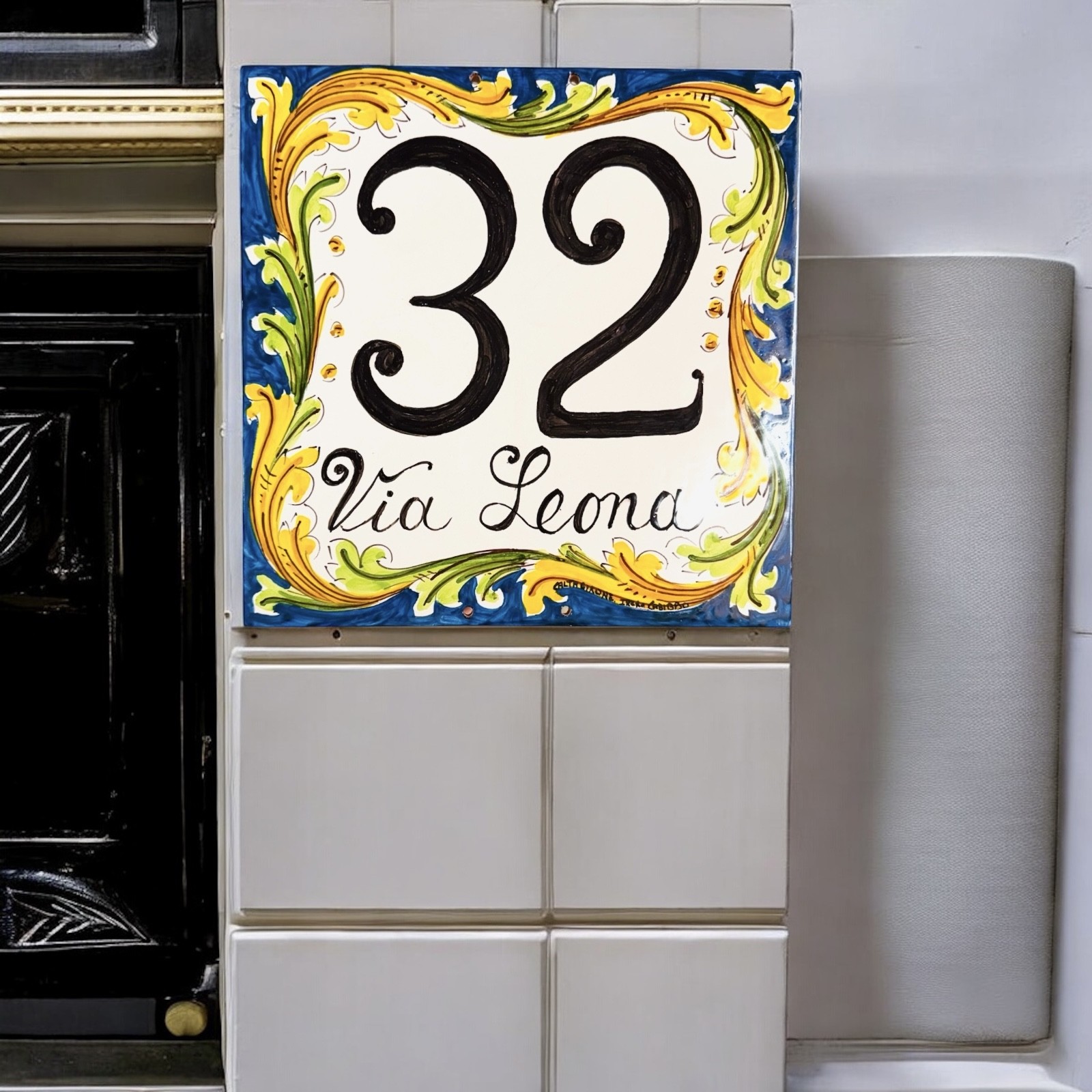 Numero civico in Ceramica di Caltagirone