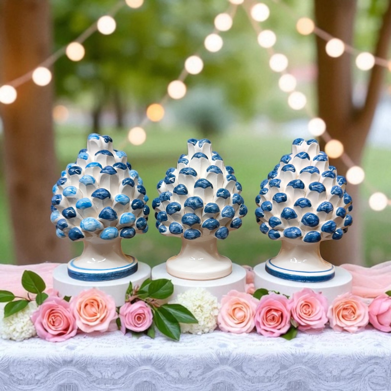 Bomboniera Pigna in ceramica di Caltagirone