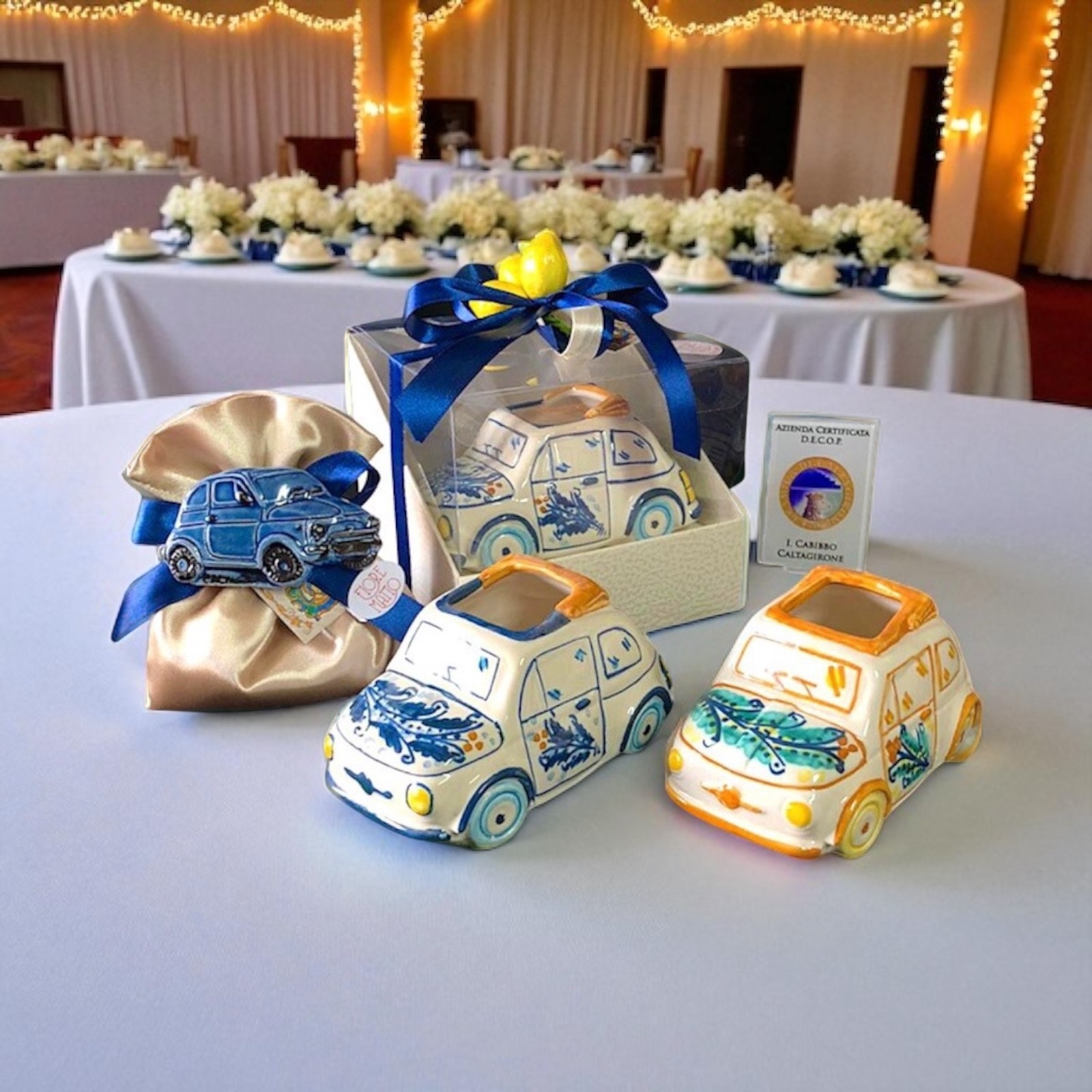 Fiat '500 in ceramica di Caltagirone