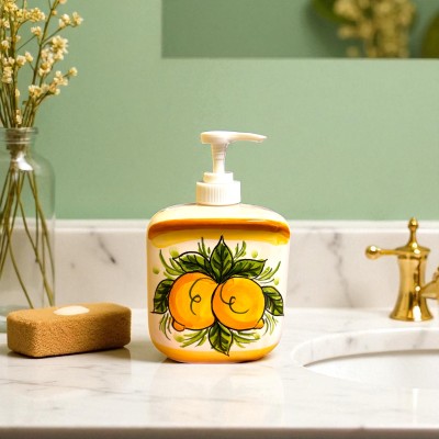 Dosatore per sapone liquido in ceramica di Caltagirone