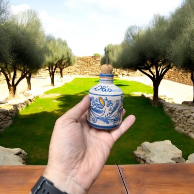 Oliera piccola in ceramica di Caltagirone