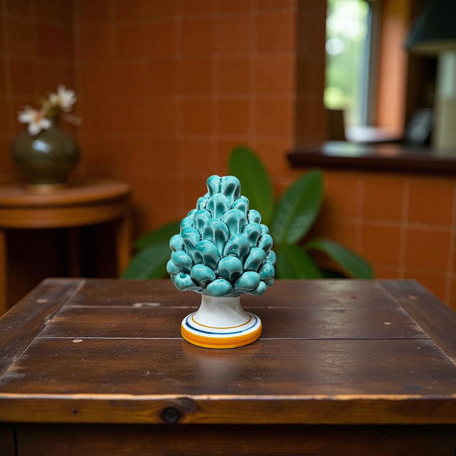 Pigna originale in ceramica di Caltagirone